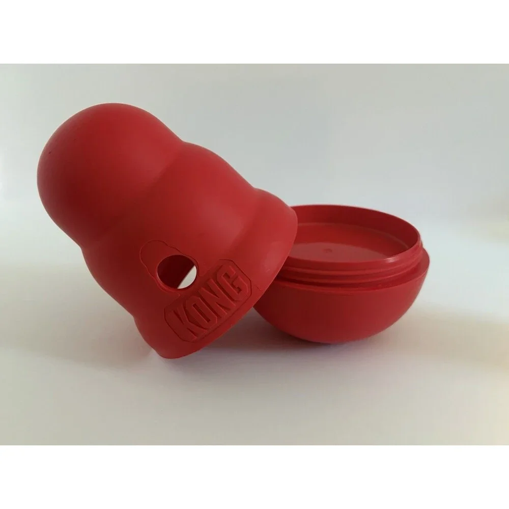 KONG Wobbler Interactive Treat Dispensing Dog Toy & Slow Feeder – Red